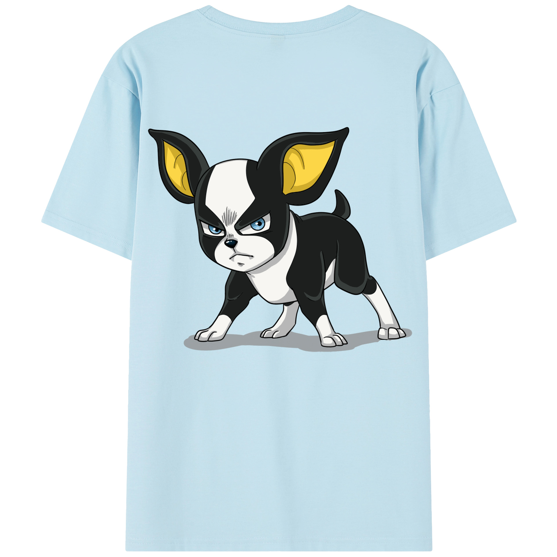 （画像用） ジョジョの奇妙な冒険 イギー JoJo's Bizarre Adventure Iggy 綿100％半袖Tシャツ（背面プリント）